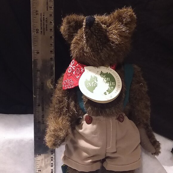 MARY MEYER Jointed Brown Teddy Bear 11" 1993 Green Mountain Bear Mansfield - Picture 1 of 12